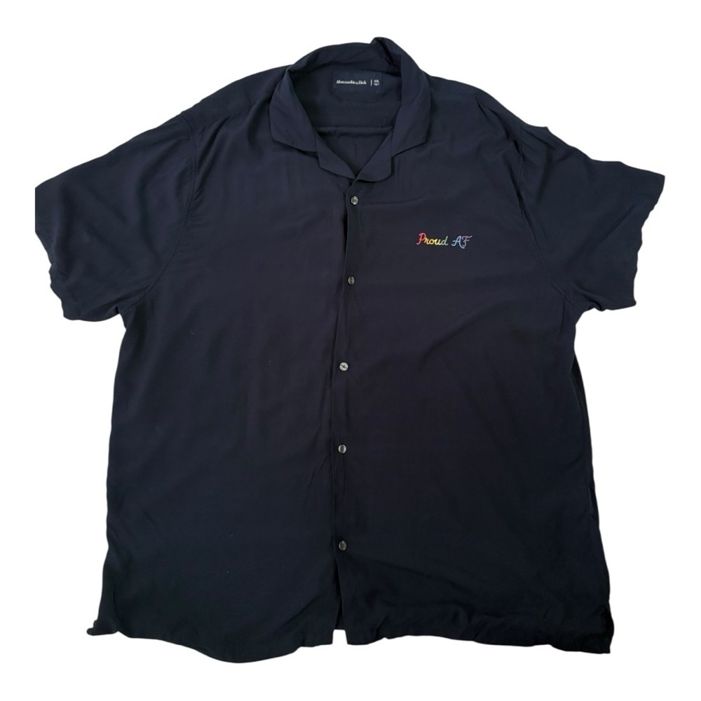 Active Seller Abercrombie & Fitch Pride Button-Down- Unisex 2X - Embroidered